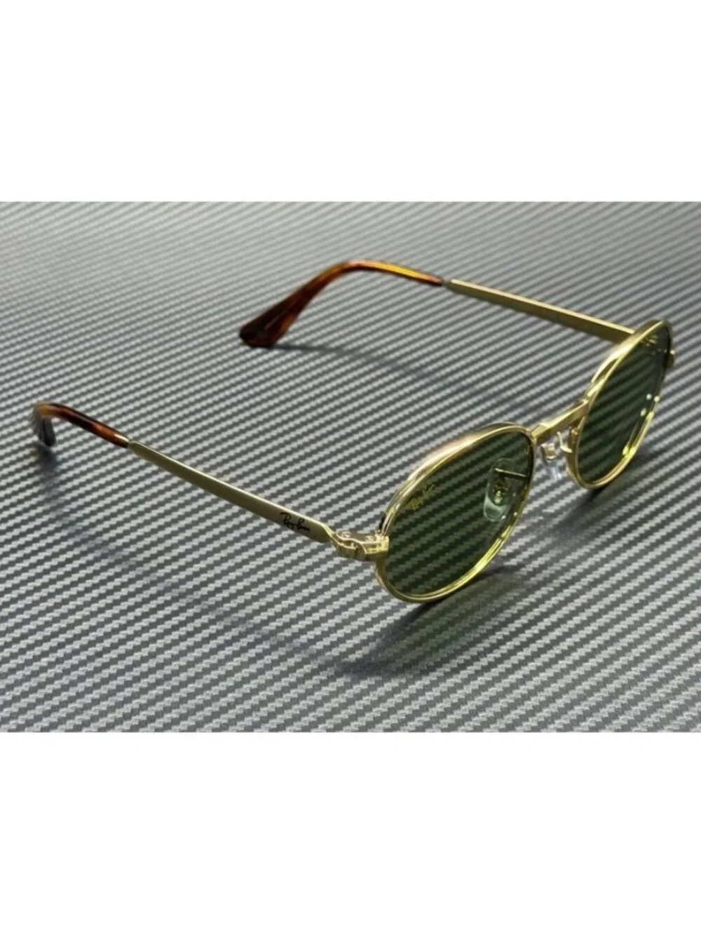 New Ray-Ban Men Arista Gold Sunglasses 54-21-145